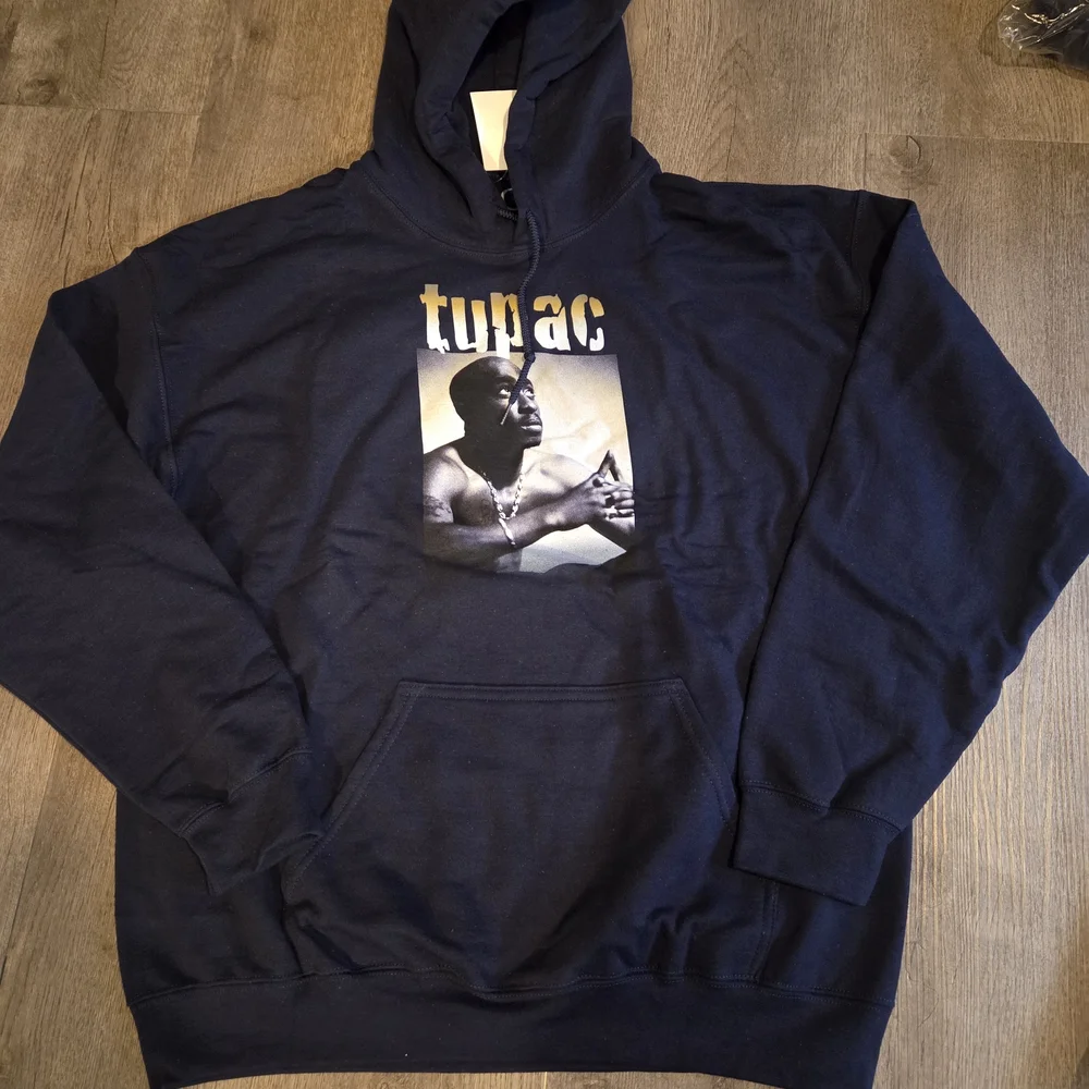 Tupac Mens Hoodie Sweatshirt Size Large